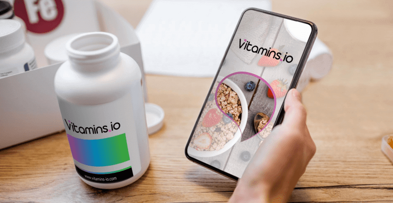 vitamins.io app on the mobile